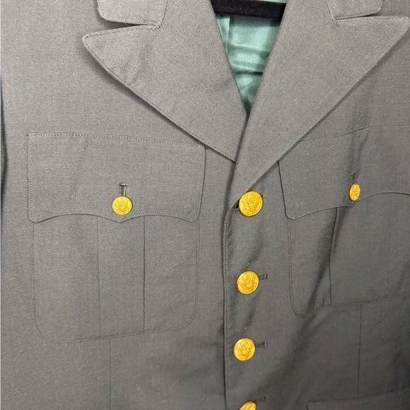 US ARMY CLASS A GREEN UNIFORM DRESS JACKET | 38R. - Picture 4 of 12